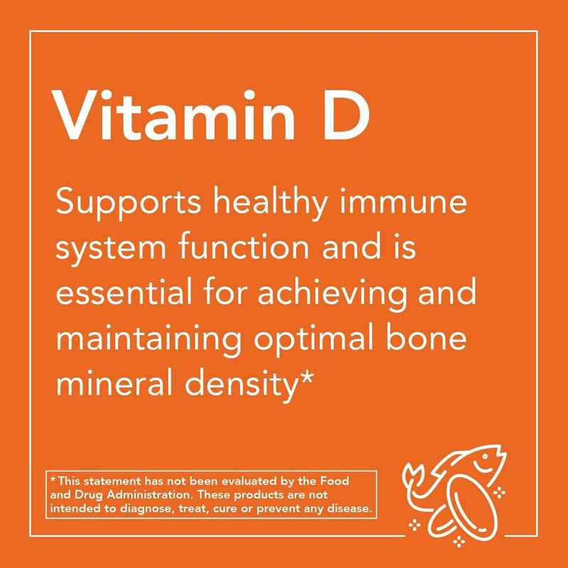 Suplementos NOW, Vitamina D-3 10 000 UI, máxima potencia, soporte estructural*, 120 cápsulas blandas