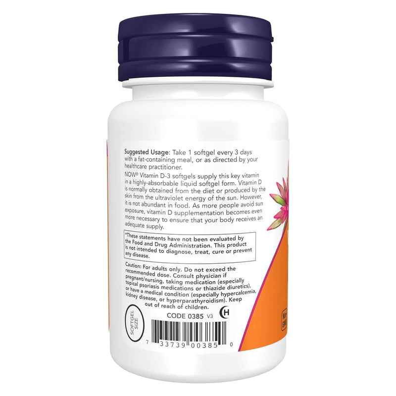 NOW Foods Vitamin D-3 10,000 IU 240 Softgels