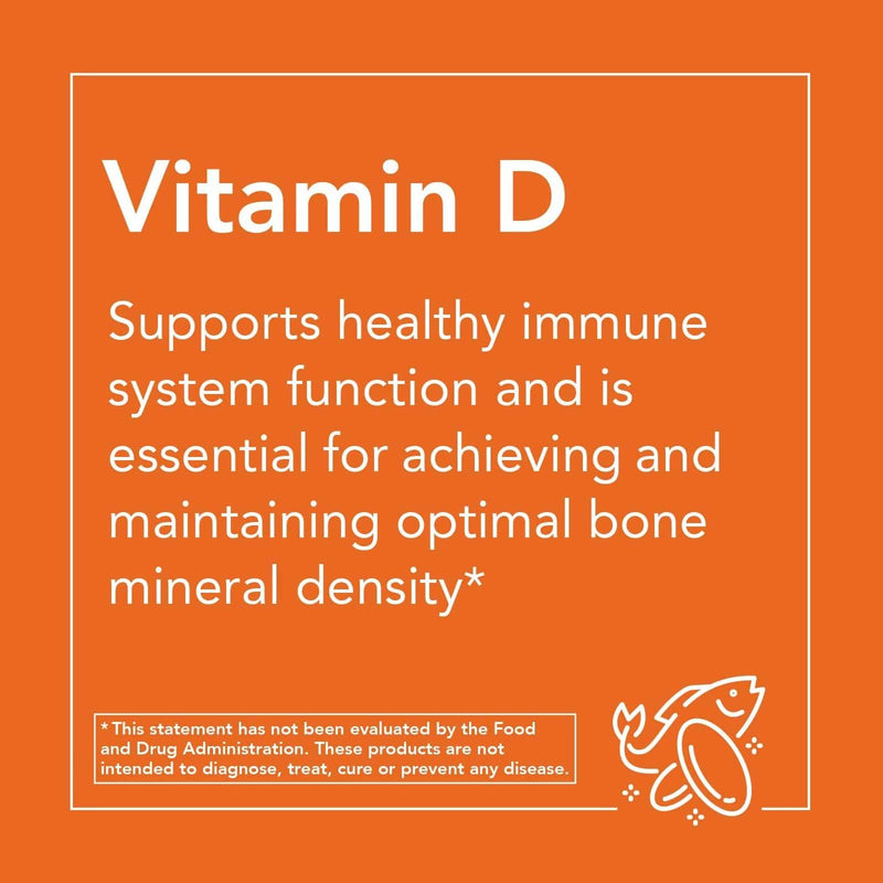 NOW Foods Vitamin D-3 2000 IU 30 Softgels