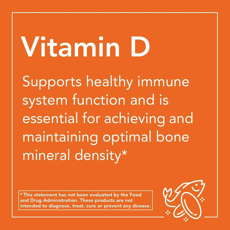 NOW Foods Vitamin D-3 5000 IU 240 Softgels