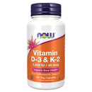 NOW Foods Vitamin D-3 & K-2 120 Veg Capsules - DailyVita