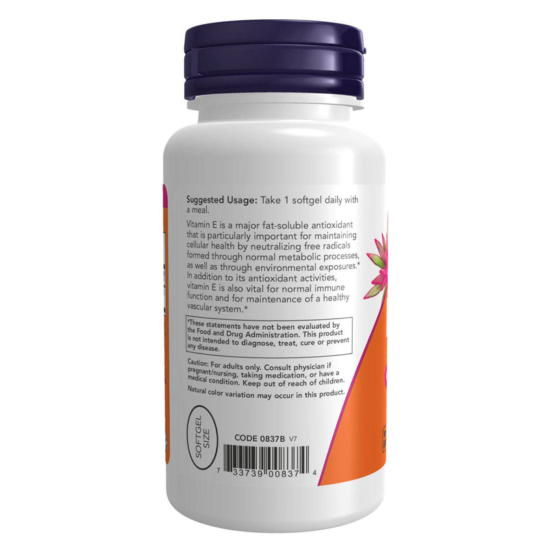 NOW Foods Vitamin E-400 D-Alpha Tocopheryl 100 Softgels