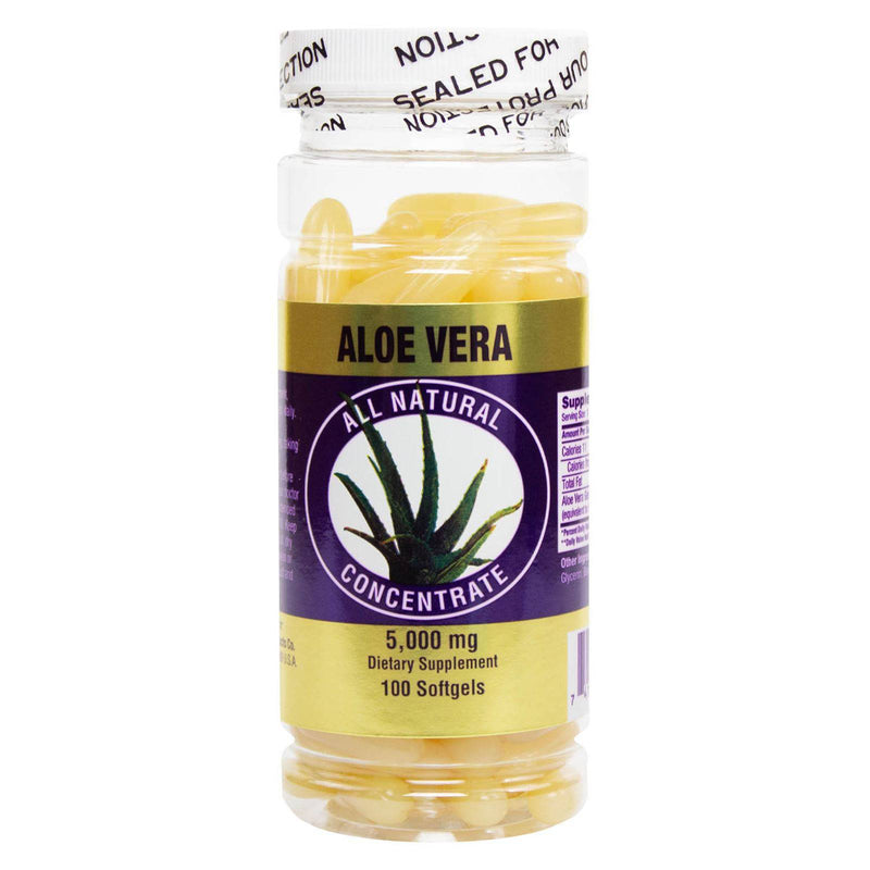 NuHealth Arizona Aloe Vera、5000 mg-100ソフトジェル