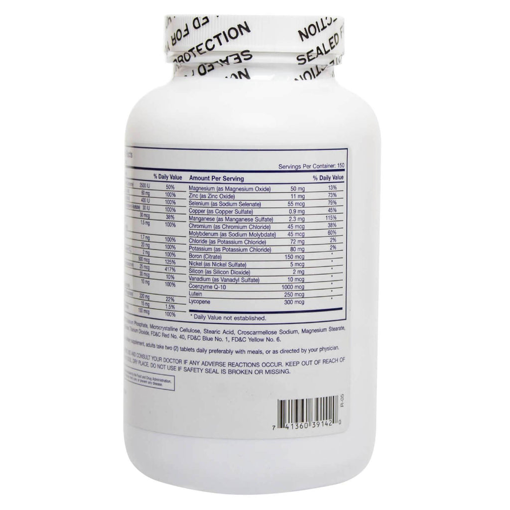NuHealth Central Silver Multivitamin for Adults 50+ 300 Tablets - DailyVita