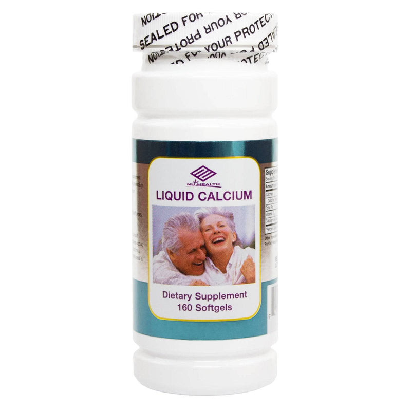 NuHealth Liquid Calcium, 300 mg - 160 Cápsulas Cápsulas