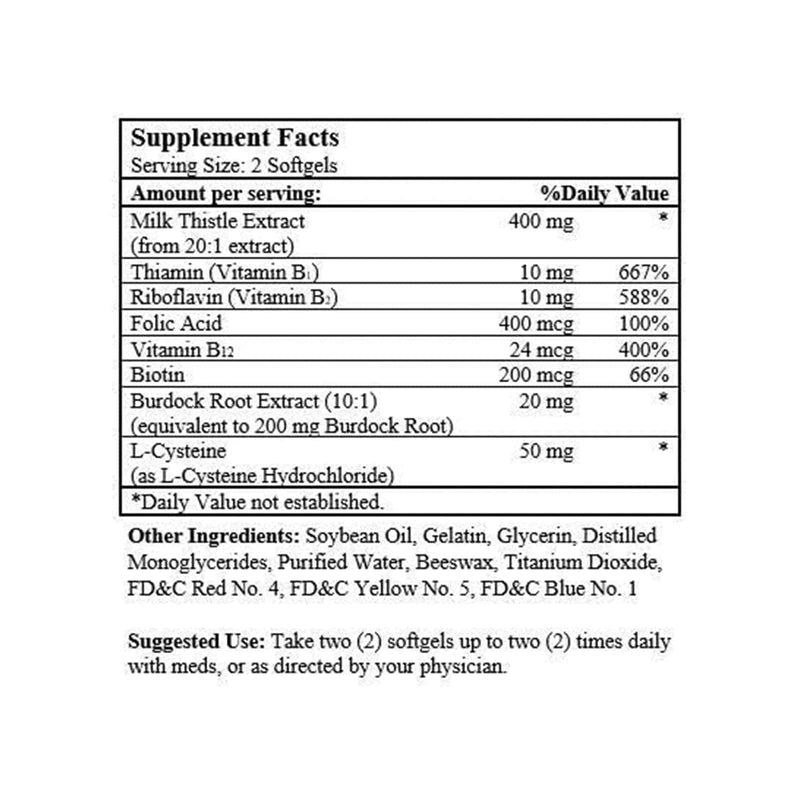 NuHealth Liver Shield Plus, 200 mg - 300 cápsulas gelatinosas