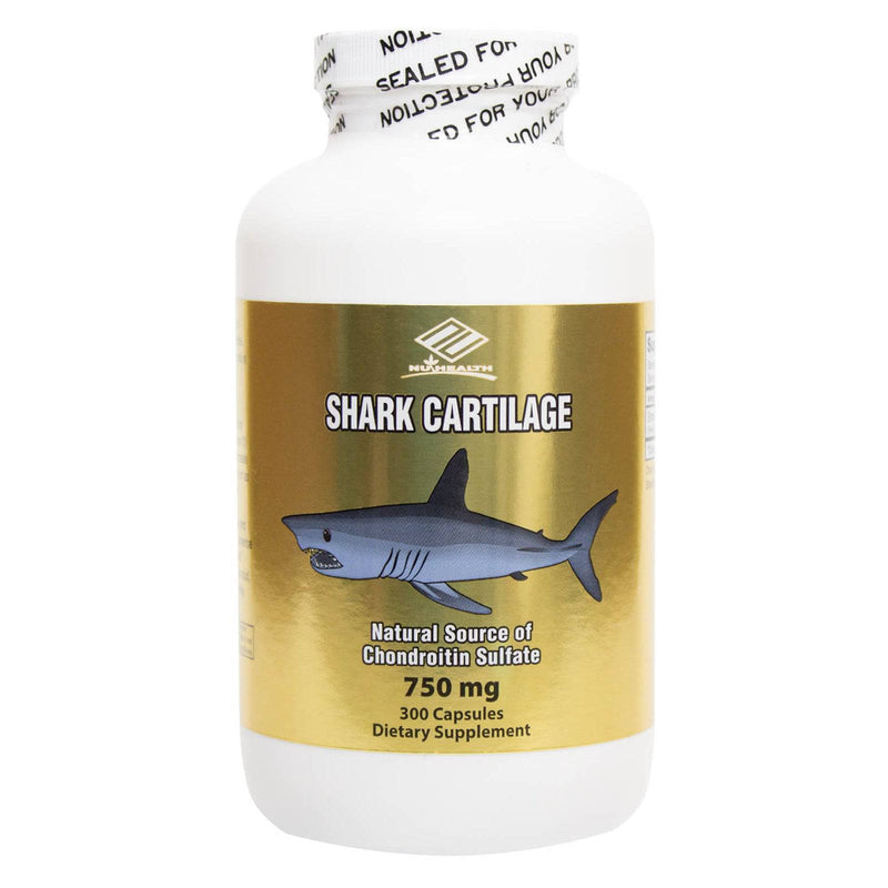 Cartílago de Tiburón NuHealth, 750 mg - 300 Cápsulas