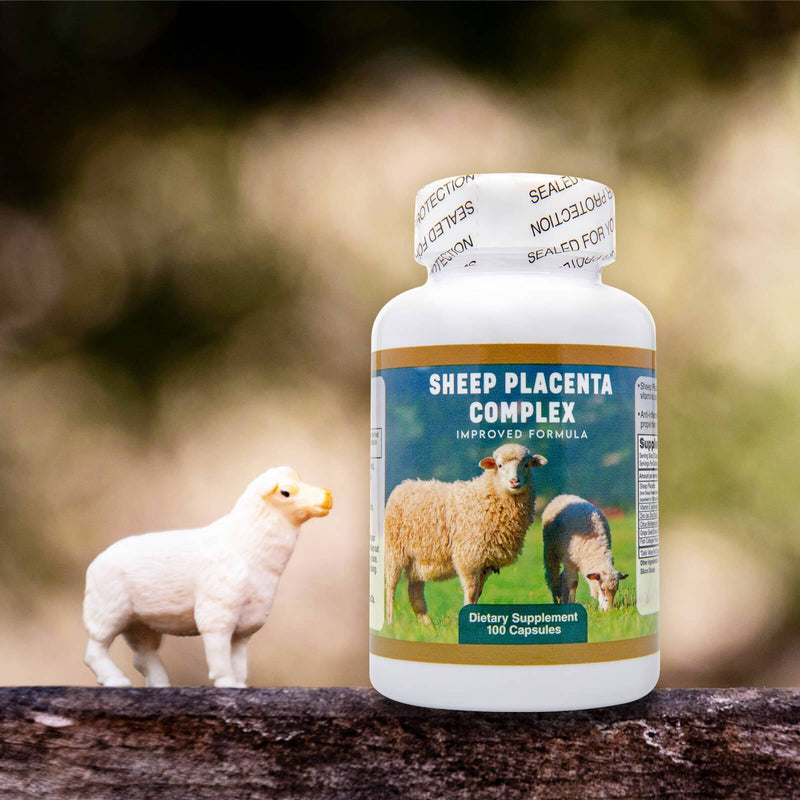 NuHealth Sheep Placenta Complex、100mg-100カプセル