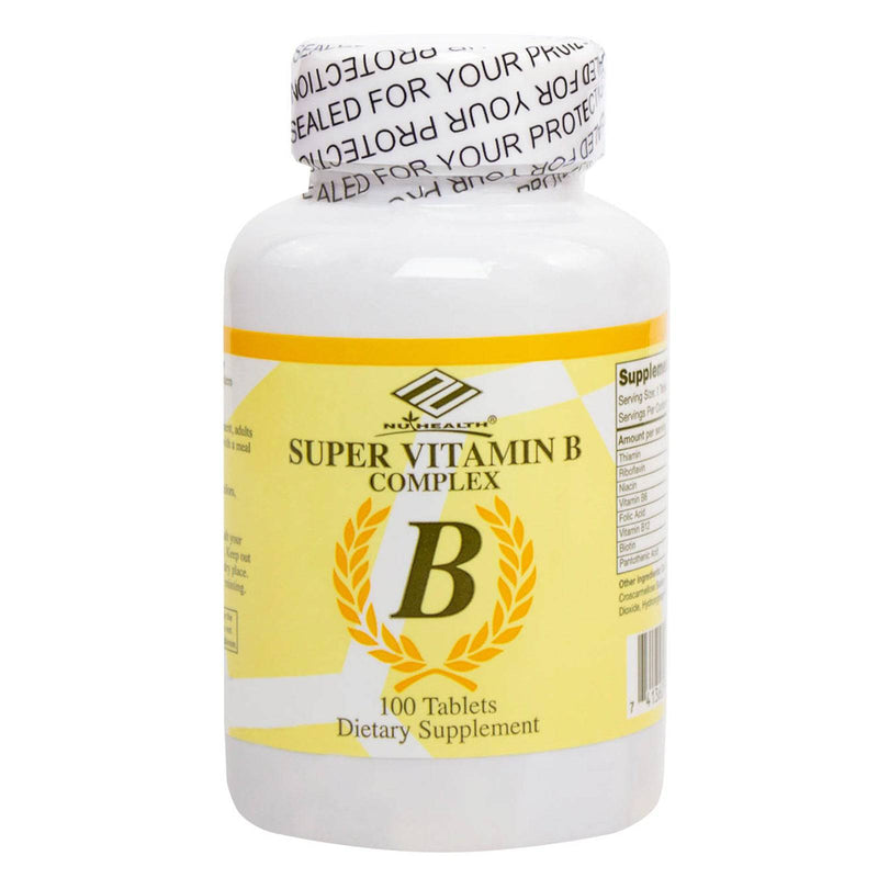 Complexo de Vitamina B NuHealth - 100 Comprimidos