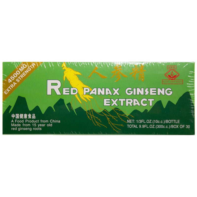 Extrato de Ginseng Panax Vermelho Royal King 15 Anos - Força Extra (10ml x 30frascos)