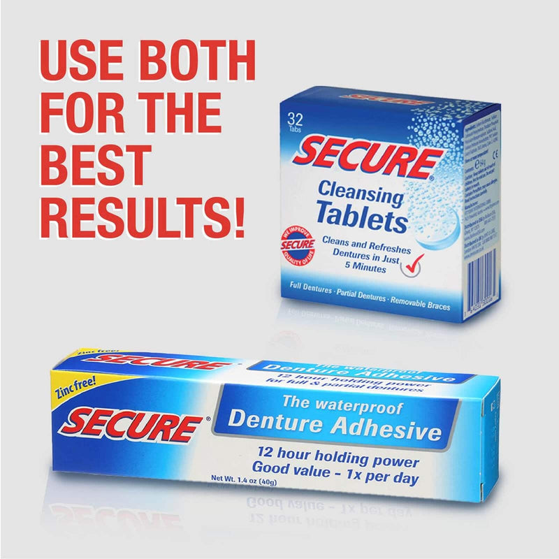 Secure Denture Cleanser 32 Tabs