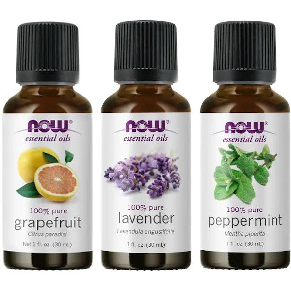 NOW Foods Essential Oil Bundle: Summer Fun (Peppermint Lavender Grapefruit) - DailyVita