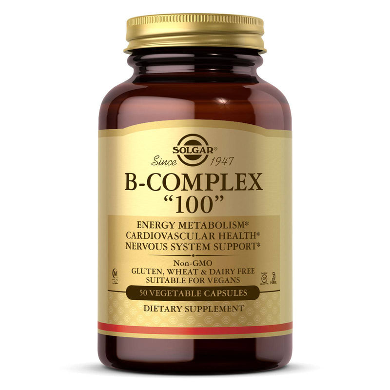 Solgar B-Complex "100" 50 Vegetable Capsules