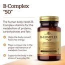 Solgar B-Complex "50" 100 Vegetable Capsules - DailyVita