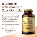 Solgar B-Complex with Vitamin C Stress Formula 250 Tablets - DailyVita
