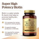 Solgar Biotin 10,000 mcg 60 Vegetable Capsules - DailyVita