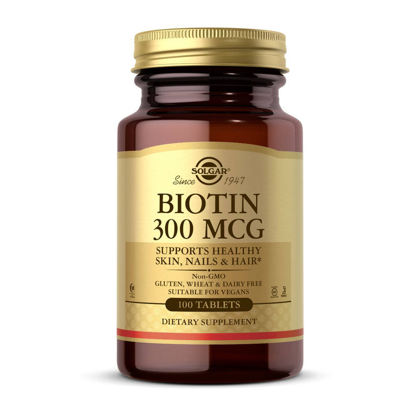 Solgar Biotin 300 mcg 100 Tablets