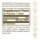 Solgar Biotin 300 mcg 100 Tablets - DailyVita