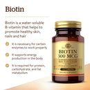 Solgar Biotin 300 mcg 100 Tablets - DailyVita
