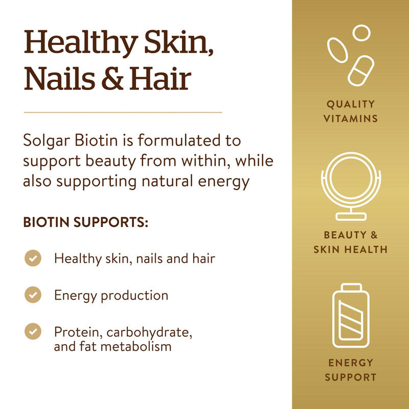 Solgar Biotin 300 mcg 100 Tablets