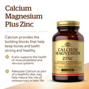 Solgar Calcium Magnesium Plus Zinc 100 Tablets - DailyVita