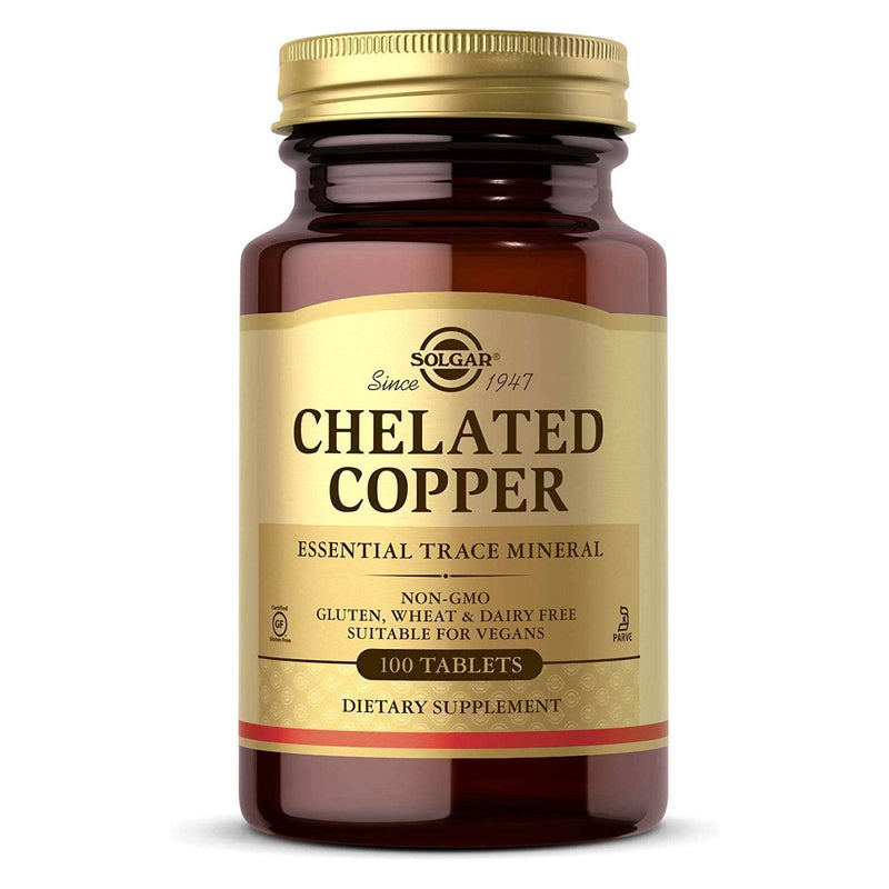 Solgar Chelated Copper 100 Tablets