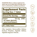 Solgar Chelated Copper 100 Tablets - DailyVita