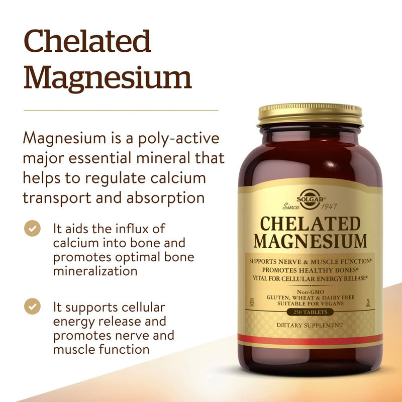 Solgar Chelated Magnesium 250 Tablets