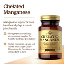Solgar Chelated Manganese 100 Tablets - DailyVita