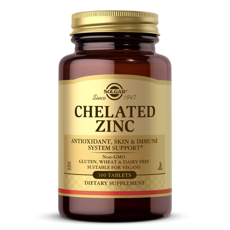 Solgar Chelated Zinc 100 Tablets