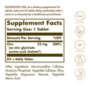 Solgar Chelated Zinc 100 Tablets - DailyVita