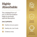 Solgar Chelated Zinc 100 Tablets - DailyVita