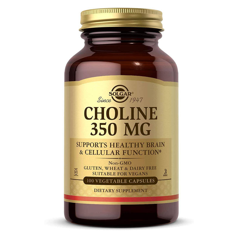 Solgar Choline 350 mg 100 Vegetable Capsules