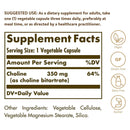 Solgar Choline 350 mg 100 Vegetable Capsules - DailyVita