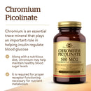 Solgar Chromium Picolinate 500 mcg 120 Vegetable Capsules - DailyVita