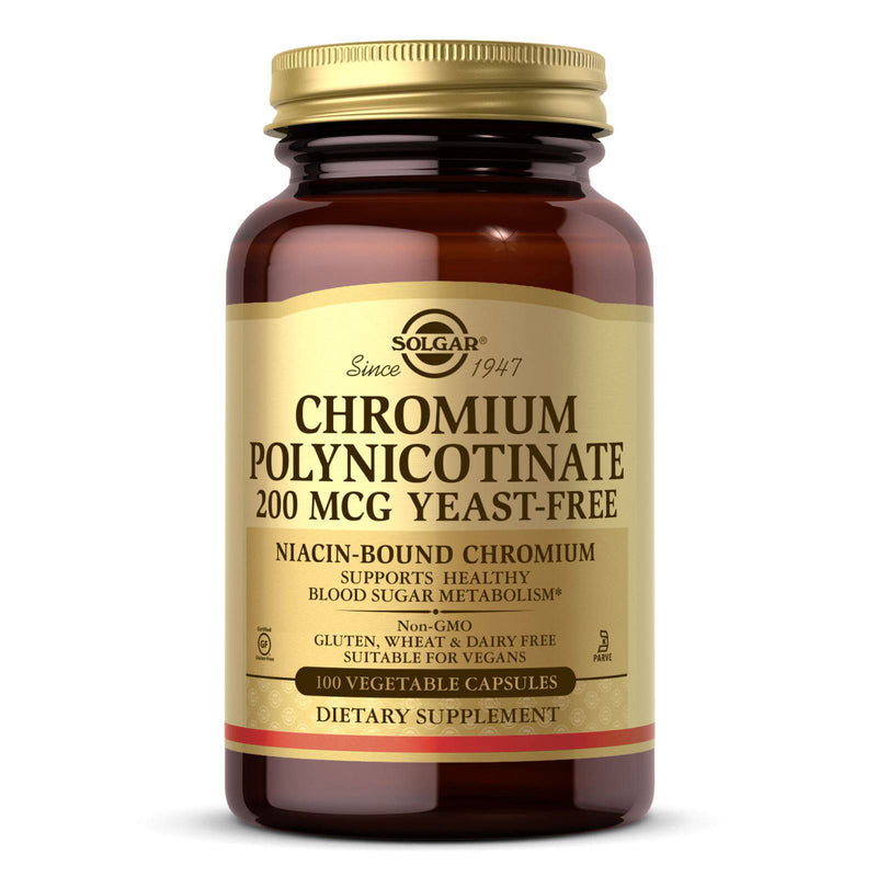 Solgar Chromium Polynicotinate 200mcg-100野菜カプセル