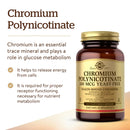 Solgar Chromium Polynicotinate 200 mcg 100 Vegetable Capsules - DailyVita