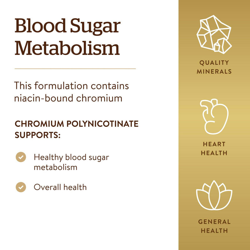 Solgar Chromium Polynicotinate 200mcg-100野菜カプセル