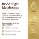 Solgar Cinnamon Alpha Lipoic Acid 60 Tablets - DailyVita