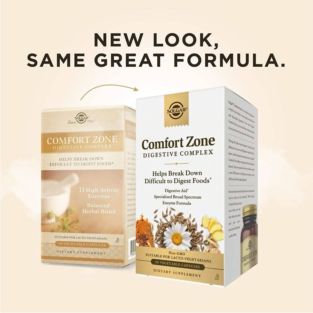 Solgar Comfort Zone Digestive Complex 90 Vegetable Capsules - DailyVita