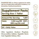 Solgar Folate 1,333 mcg DFE (800 mcg FOLIC ACID) 250 Tablets - DailyVita