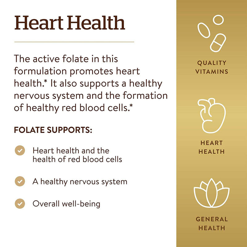 Solgar Folate 1000 MCG（Metafolin®1,000MCG）60錠