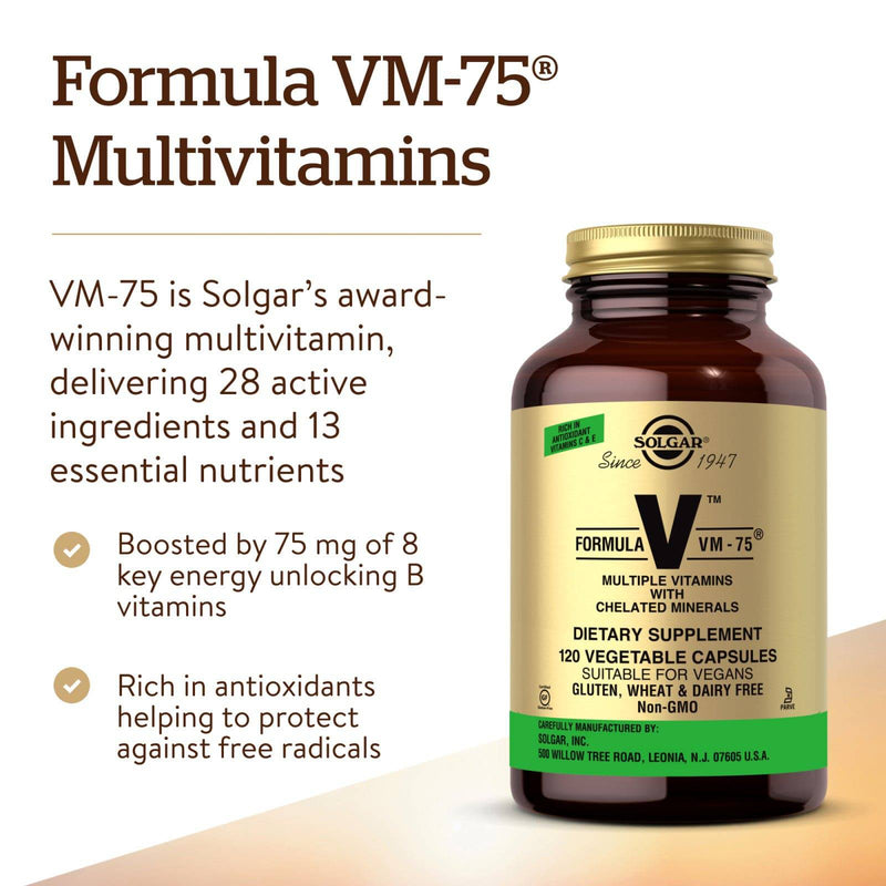 Solgar Formula VM-75 120 Vegetable Capsules