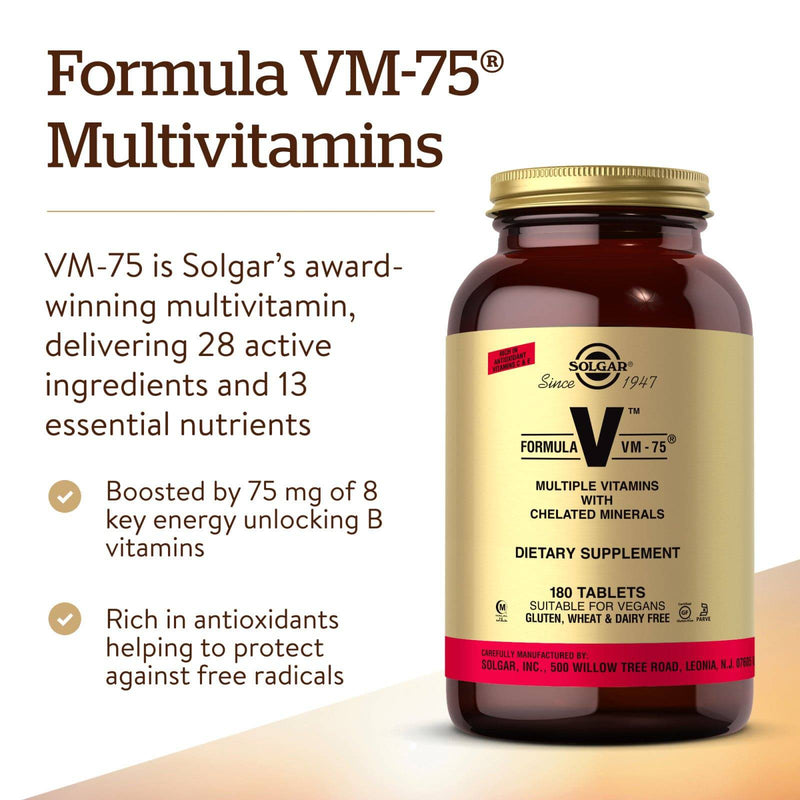 Solgar Fórmula VM-75® 180 Comprimidos