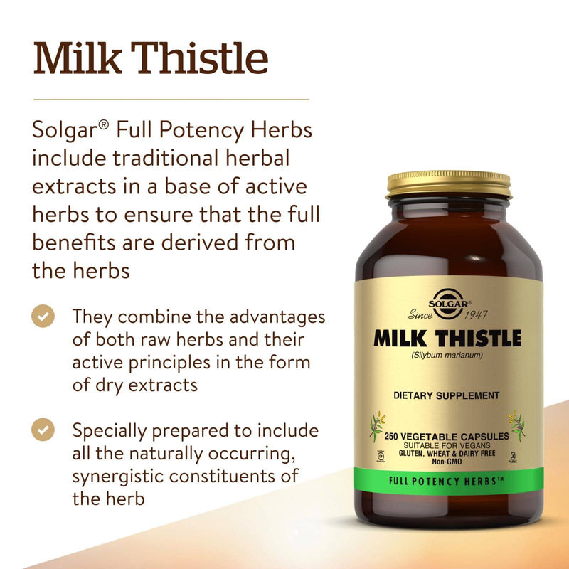 Solgar FP Milk Thistle 250 Vegetable Capsules