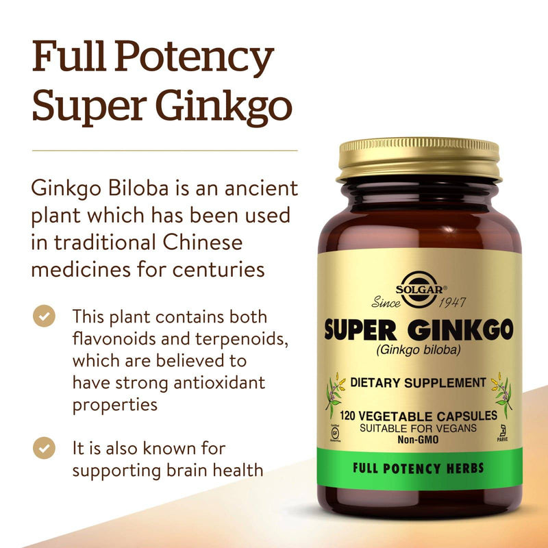 Solgar FP Super Ginkgo 120 Vegetable Capsules