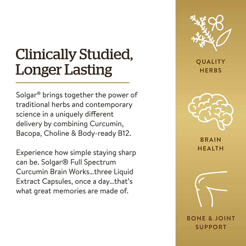 Solgar Full Spectrum Curcumin Brain Works Licaps™