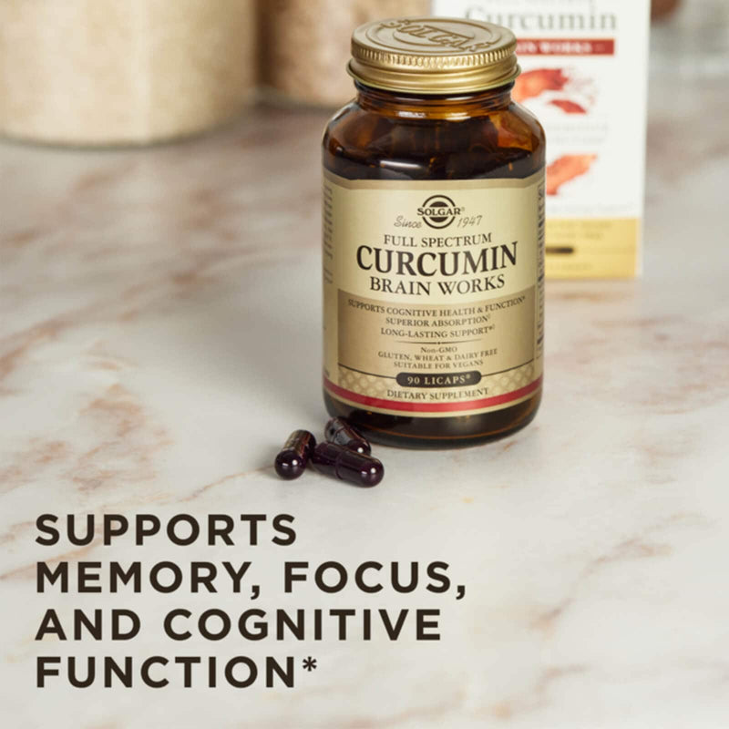 Solgar Full Spectrum Curcumin Brain Works Licaps™