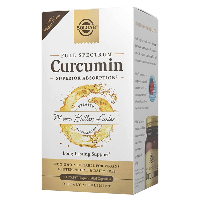 Solgar Full Spectrum Curcumin Liquid Extract 30 Softgels