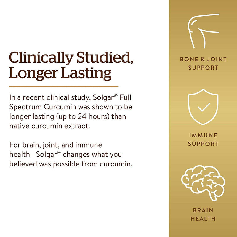 Solgar Extracto líquido de curcumina de espectro completo - 60 Cápsulas blandas